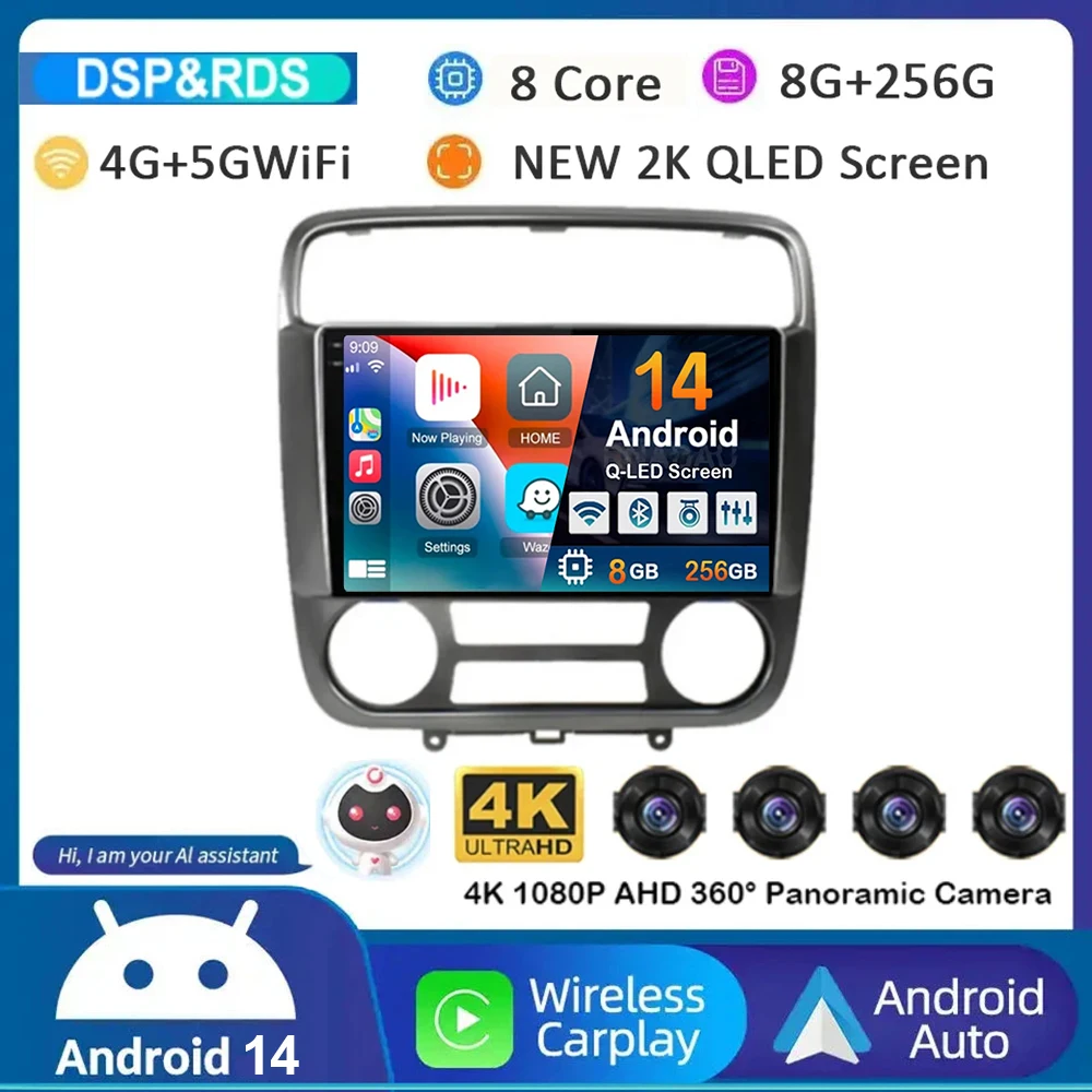 Автомагнитола Carplay для Honda Stream 2001-2004 MT/AT, 2din, Android 14, мультимедийный видеоплеер, аудио-навигация, GPS, Wi-Fi
Автомагнитола Carplay для Honda Stream 2001-2004 MT/AT, 2din, Android 14, мультимедийный видеоплеер, аудио-навигация, GPS, Wi-Fi