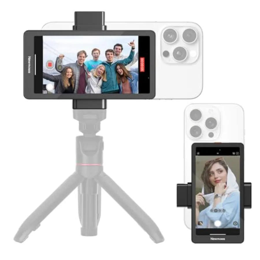 5" Phone Vlog Selfie Monitor Screen, Magnetic Phone Holder, Using Phone Rear Camera for Teleprompter Live Stream Selfie Vlog Ti
5" Phone Vlog Selfie Monitor Screen, Magnetic Phone Holder, Using Phone Rear Camera for Teleprompter Live Stream Selfie Vlog Ti