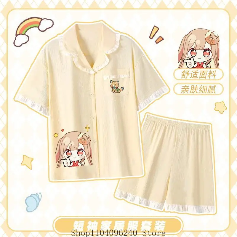 Cosmic Princess Kaguya Cosplay Costume Summer Pajamas T-shirt Shorts Home Pajamas Anime Cute Suit Pajamas Homewear Clothes
Cosmic Princess Kaguya Cosplay Costume Summer Pajamas T-shirt Shorts Home Pajamas Anime Cute Suit Pajamas Homewear Clothes