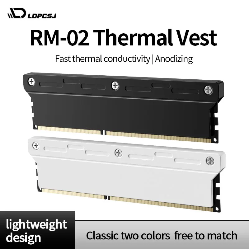 Охлаждающий жилет памяти LDPCSJ Материал из алюминиевого сплава эффективное охлаждение Поддержка быстрого охлаждения Палочки памяти DDR поколения 2/3/4/5 поколения
Охлаждающий жилет памяти LDPCSJ Материал из алюминиевого сплава эффективное охлаждение Поддержка быстрого охлаждения Палочки памяти DDR поколения 2/3/4/5 поколения