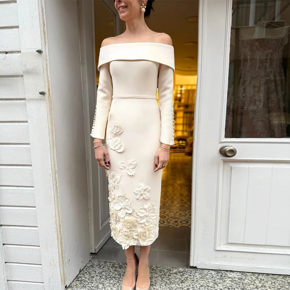 Customized Classic Simple High quality Jersey Applique Button Sash Straight Boat Neck Midi Dresses Prom Dresses Elegant
Customized Classic Simple High quality Jersey Applique Button Sash Straight Boat Neck Midi Dresses Prom Dresses Elegant