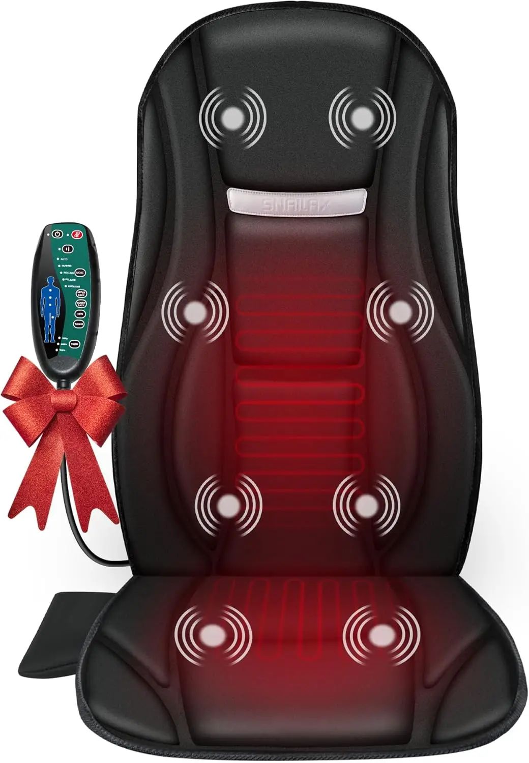 Вибромассажер для спины с подогревом, 8 моторов, 5 режимов, портативная подушка для использования на стуле и в офисе
Вибромассажер для спины с подогревом, 8 моторов, 5 режимов, портативная подушка для использования на стуле и в офисе