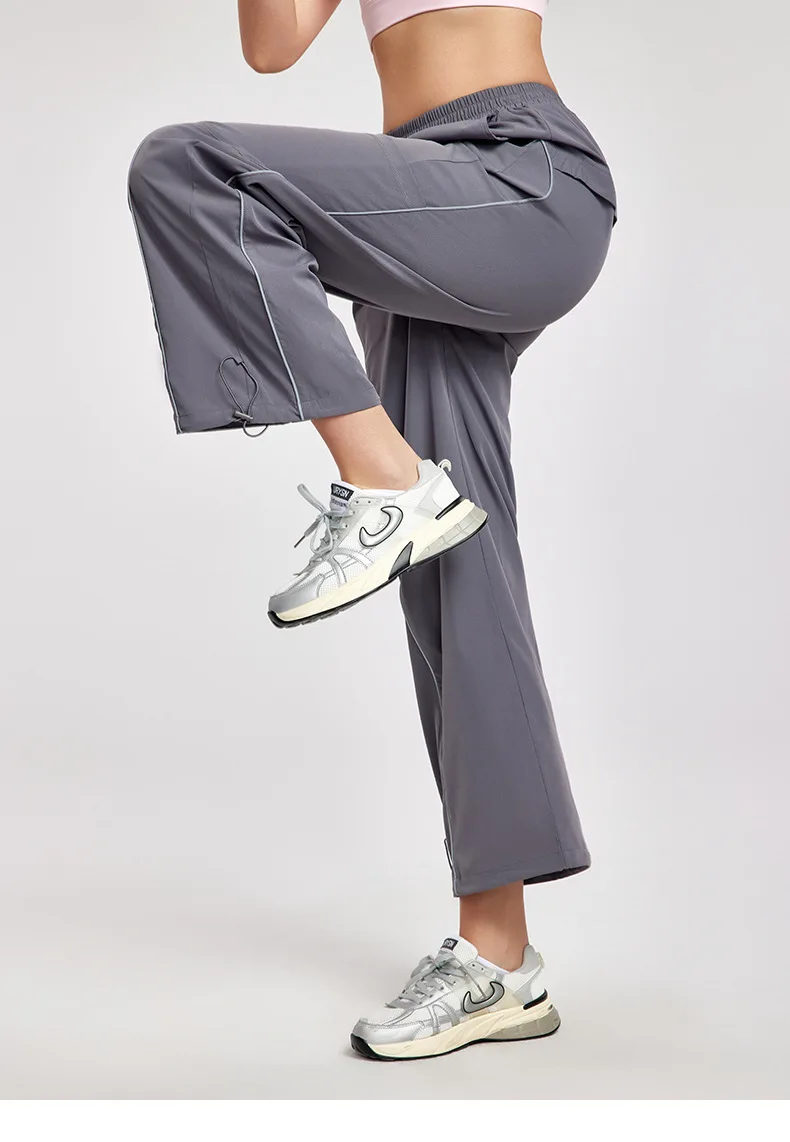 Loose Sports Pants Straight Leg Women's Outdoor Trendy Workwear Pants, Small Height Low Waist Drawstring Wide Leg Casual Pants
Loose Sports Pants Straight Leg Women's Outdoor Trendy Workwear Pants, Small Height Low Waist Drawstring Wide Leg Casual Pants
