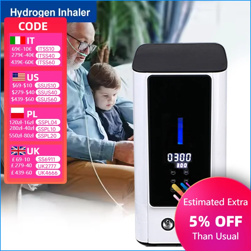 PEM HHO Therapy 300ml/600ml/900ml/1200ml//Min Oxyhydrogen Machine Inhaler H2 Generator Intelligent Hydrogen Absorption Machine
PEM HHO Therapy 300ml/600ml/900ml/1200ml//Min Oxyhydrogen Machine Inhaler H2 Generator Intelligent Hydrogen Absorption Machine