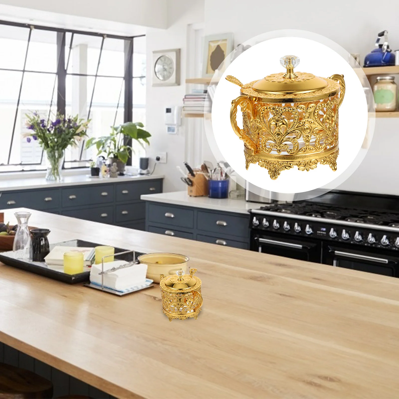 Spice Jar Decorative Condiment Kitchen Seasoning Holder Container Sugar Bowl Canisters Multi-function Glass Office
Spice Jar Decorative Condiment Kitchen Seasoning Holder Container Sugar Bowl Canisters Multi-function Glass Office