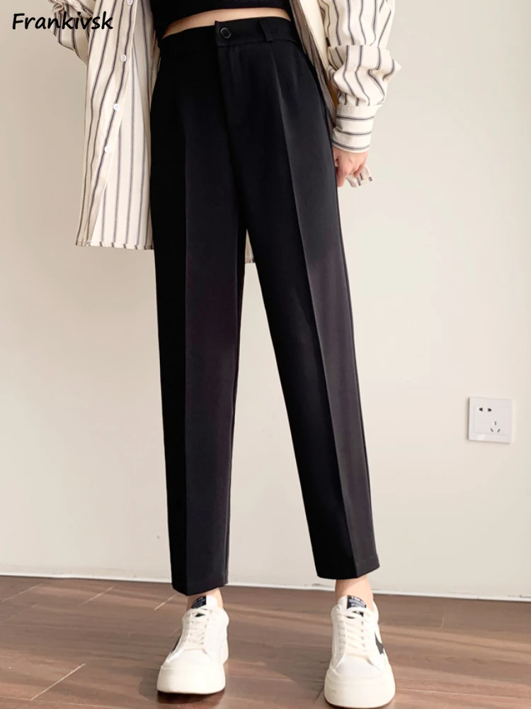 Harem Pants Women Solid Simple Ankle-length Bottoms Summer Pocket Office Lady All-match Leisure Streetwear Trendy Korean Style
Harem Pants Women Solid Simple Ankle-length Bottoms Summer Pocket Office Lady All-match Leisure Streetwear Trendy Korean Style