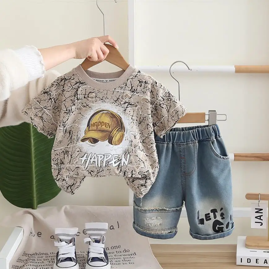 Baby Boys Summer Outfits Toddler Clothes for Kids Cartoon Print O-neck Casual T-shirts And Shorts Two Piece Sets Infant Clothing
Baby Boys Summer Outfits Toddler Clothes for Kids Cartoon Print O-neck Casual T-shirts And Shorts Two Piece Sets Infant Clothing