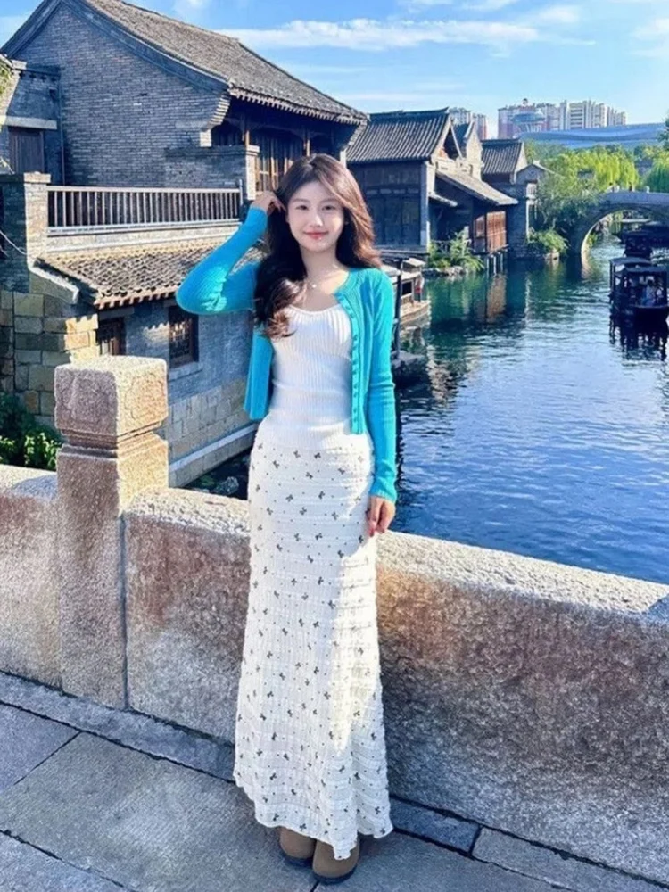 Elegant Floral Print Wrap Dress And Cardigan Set Women's Fashion Spring Summer Unique Beautiful Bright Style Matching Outfit
Elegant Floral Print Wrap Dress And Cardigan Set Women's Fashion Spring Summer Unique Beautiful Bright Style Matching Outfit