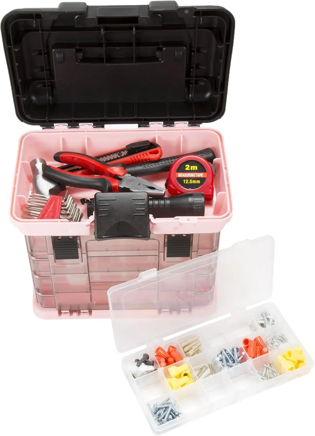 Pink Tool Box Organizer with Removable Compartments – Portable Storage Case for Crafts, Beads & Small Tools
Pink Tool Box Organizer with Removable Compartments – Portable Storage Case for Crafts, Beads & Small Tools