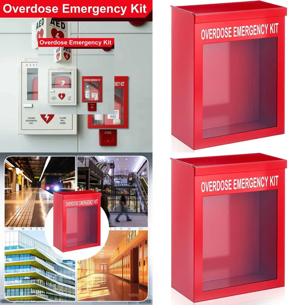 Настенный аварийный комплект Naloxone Overdose с акриловым окном, 7,25 x 9,125 x 3,625 дюйма (красный), лекарства в комплект не входят
Настенный аварийный комплект Naloxone Overdose с акриловым окном, 7,25 x 9,125 x 3,625 дюйма (красный), лекарства в комплект не входят