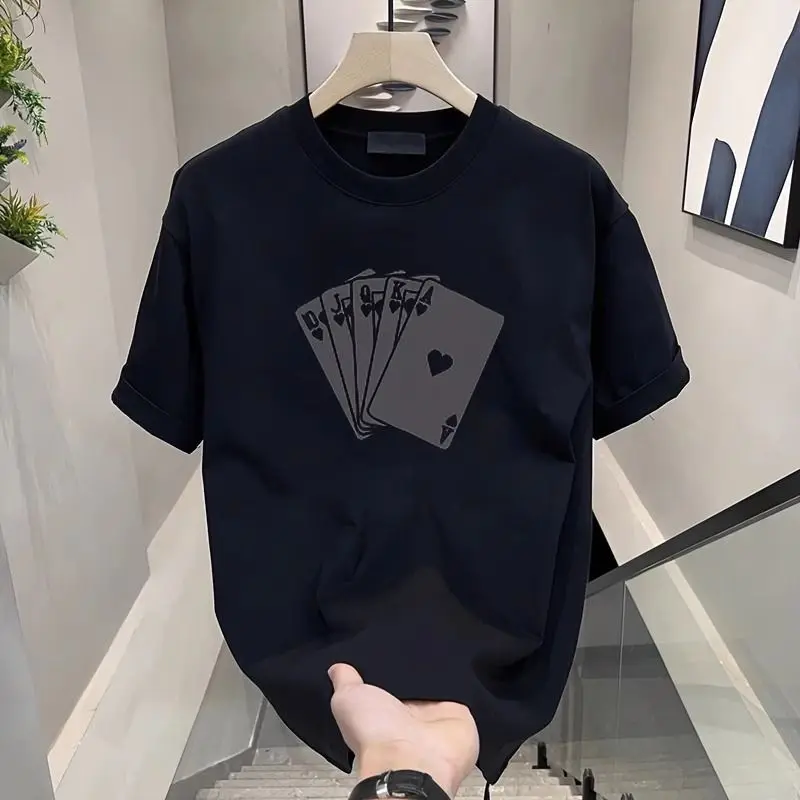 Men's Clothing American Trendy Short Sleeve T-Shirt Summer New Loose Fit Half Sleeve Top High-End Men's Wear Comfortable
Men's Clothing American Trendy Short Sleeve T-Shirt Summer New Loose Fit Half Sleeve Top High-End Men's Wear Comfortable