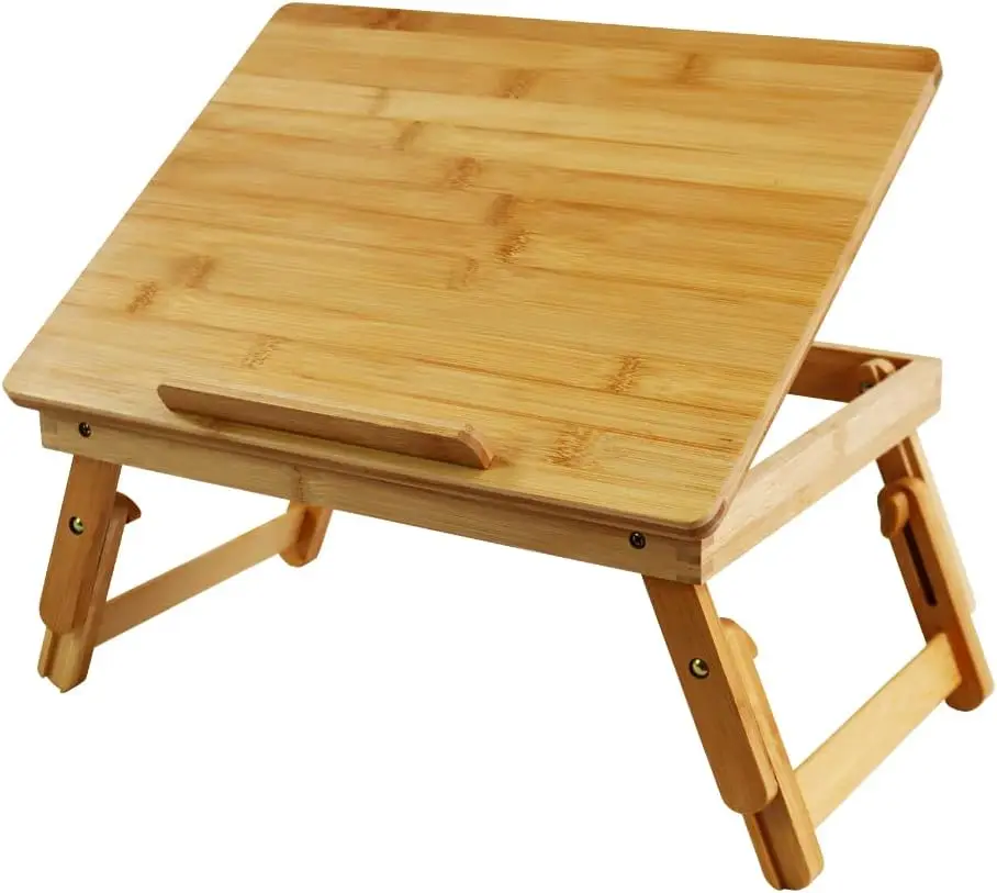 Adjustable Bamboo Laptop Desk with Folding Legs, Tilting Surface for Bed Sofa Study Computer iPad Book
Adjustable Bamboo Laptop Desk with Folding Legs, Tilting Surface for Bed Sofa Study Computer iPad Book