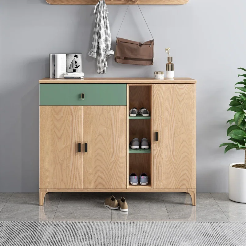 Nordic Solid Wood Shoe Cabinet Balcony Locker Living Room Hallway Hall Cabinet Large Capacity
Nordic Solid Wood Shoe Cabinet Balcony Locker Living Room Hallway Hall Cabinet Large Capacity