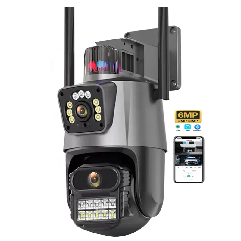 HT V360pro 3K 6MP Outdoor Dual Lens PTZ Camera Wireless Waterproof 4G Security CCTV Wifi Warning Light CMOS Sensor Cloud Data
HT V360pro 3K 6MP Outdoor Dual Lens PTZ Camera Wireless Waterproof 4G Security CCTV Wifi Warning Light CMOS Sensor Cloud Data