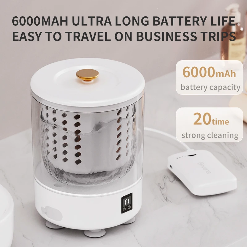3L Mini Portable Washing Machine Built-in Spin Drying Function Household Travel Laundry Washer for Underwear Socks Clothes
3L Mini Portable Washing Machine Built-in Spin Drying Function Household Travel Laundry Washer for Underwear Socks Clothes