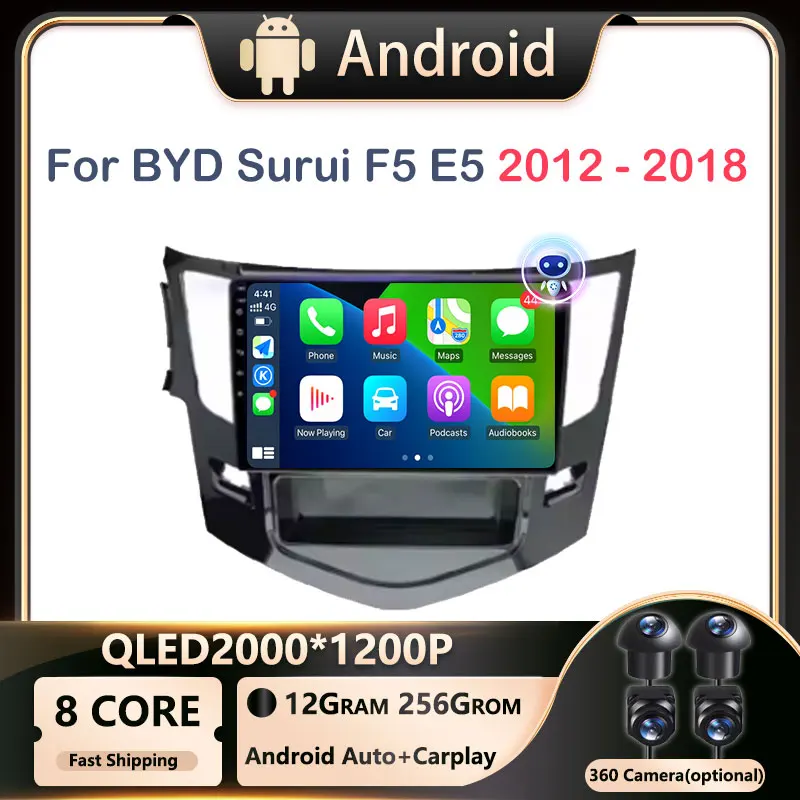 4G 9" Android OS Multimedia Video Player Radio Navigation stereo GPS 2din BT 5.0 For BYD Surui F5 E5 2012 - 2018 Car
4G 9" Android OS Multimedia Video Player Radio Navigation stereo GPS 2din BT 5.0 For BYD Surui F5 E5 2012 - 2018 Car