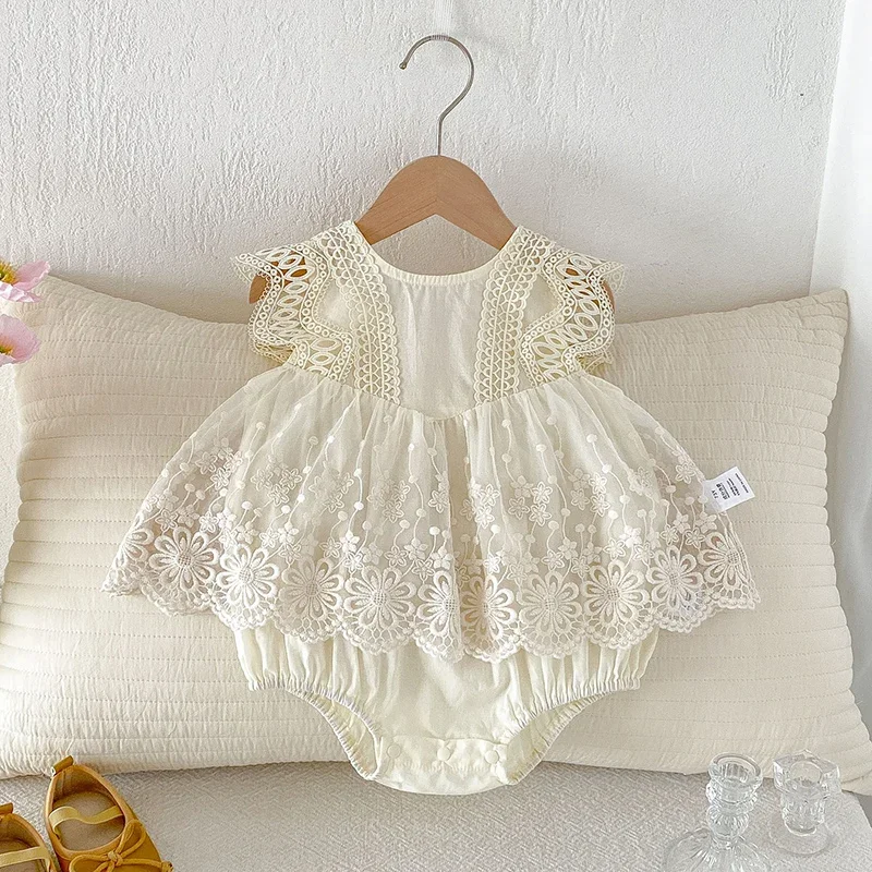 2026 New Summer Newborn Baby Girl Romper Sleeveless Cotton Lace Splicing Toddler Baby Girls Jumpsuit 0-24M Baby Girl Clothing
2026 New Summer Newborn Baby Girl Romper Sleeveless Cotton Lace Splicing Toddler Baby Girls Jumpsuit 0-24M Baby Girl Clothing