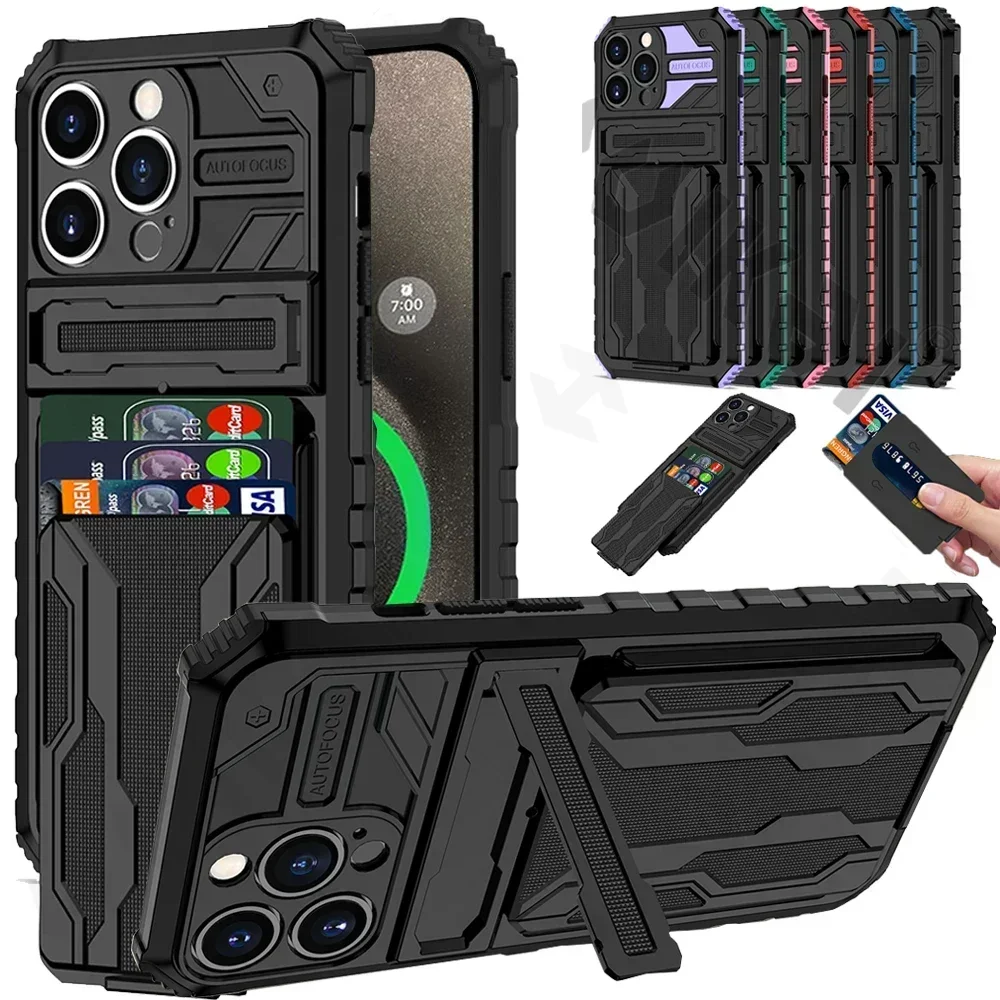 ShockProof Armor Case For iPhone 16 15 14 Pro Max Plus 13 12 11 Pro XS Max XR 8 Plus Anti Shock KickStand Bracket Card Slot Case
ShockProof Armor Case For iPhone 16 15 14 Pro Max Plus 13 12 11 Pro XS Max XR 8 Plus Anti Shock KickStand Bracket Card Slot Case