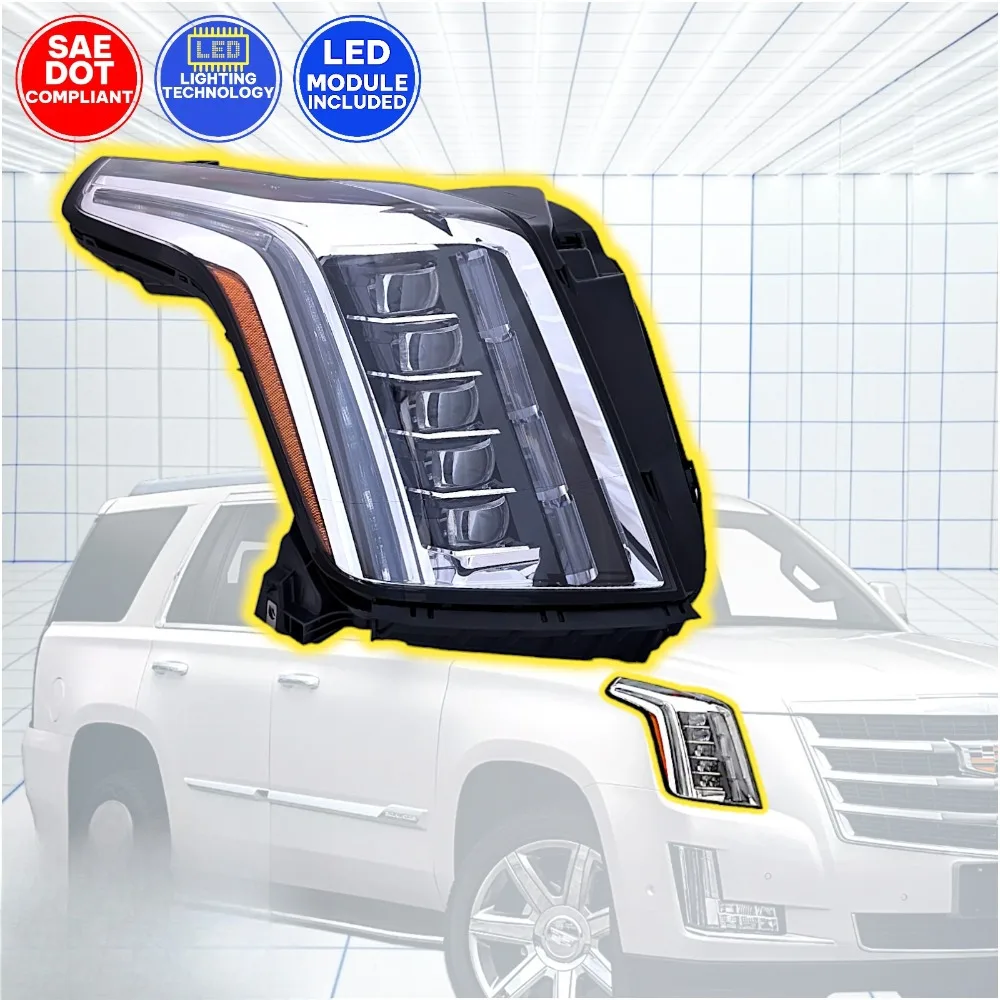 Полностью светодиодная фара (правая) для Cadillac Escalade 2015-2020 гг.
Полностью светодиодная фара (правая) для Cadillac Escalade 2015-2020 гг.