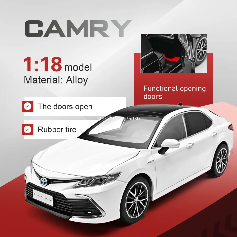 1:18 Camry Camaro Miniature Alloy Diecast Model Car Toy Doors Opened Shock Absorption Front Wheel Steering Vehices Gifts for Kid
1:18 Camry Camaro Miniature Alloy Diecast Model Car Toy Doors Opened Shock Absorption Front Wheel Steering Vehices Gifts for Kid