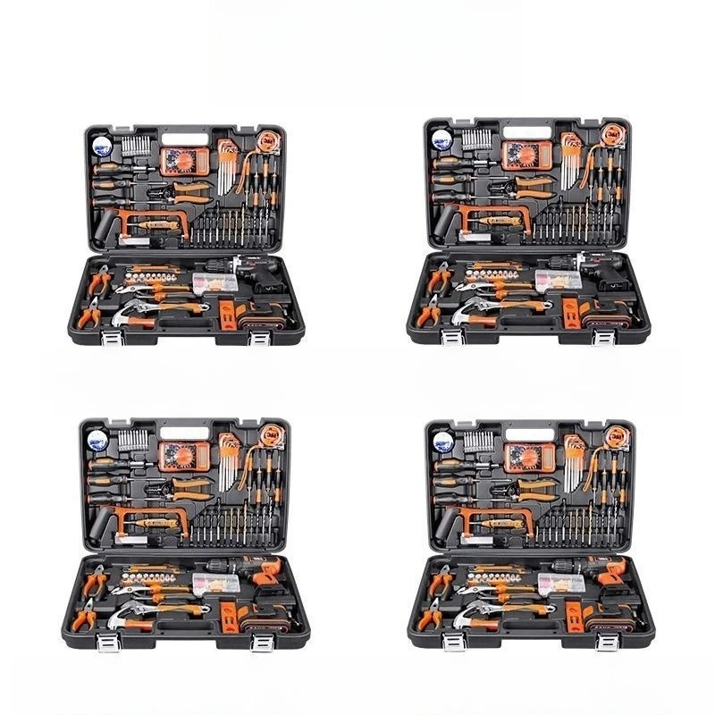 Toolbox Household Set Multifunctional Hardware Electrician Maintenance Combination Daquan Tools Electric Drill Full Set
Toolbox Household Set Multifunctional Hardware Electrician Maintenance Combination Daquan Tools Electric Drill Full Set