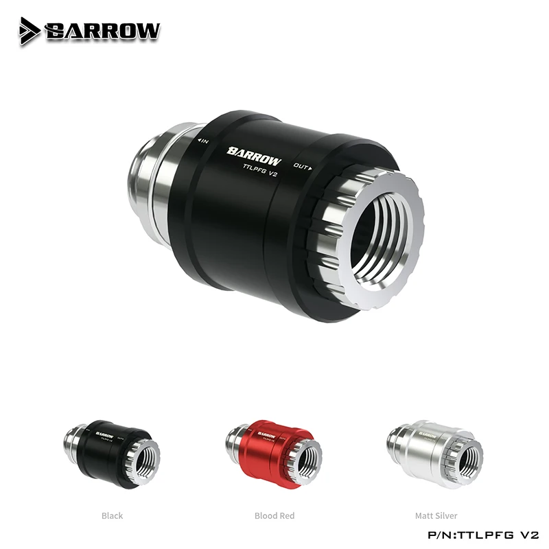 BARROW G1/4" Male To Female Flat Push Water Valve Using For Computer Water Cooling Loop Build Fittings,TTLPFG V2
BARROW G1/4" Male To Female Flat Push Water Valve Using For Computer Water Cooling Loop Build Fittings,TTLPFG V2