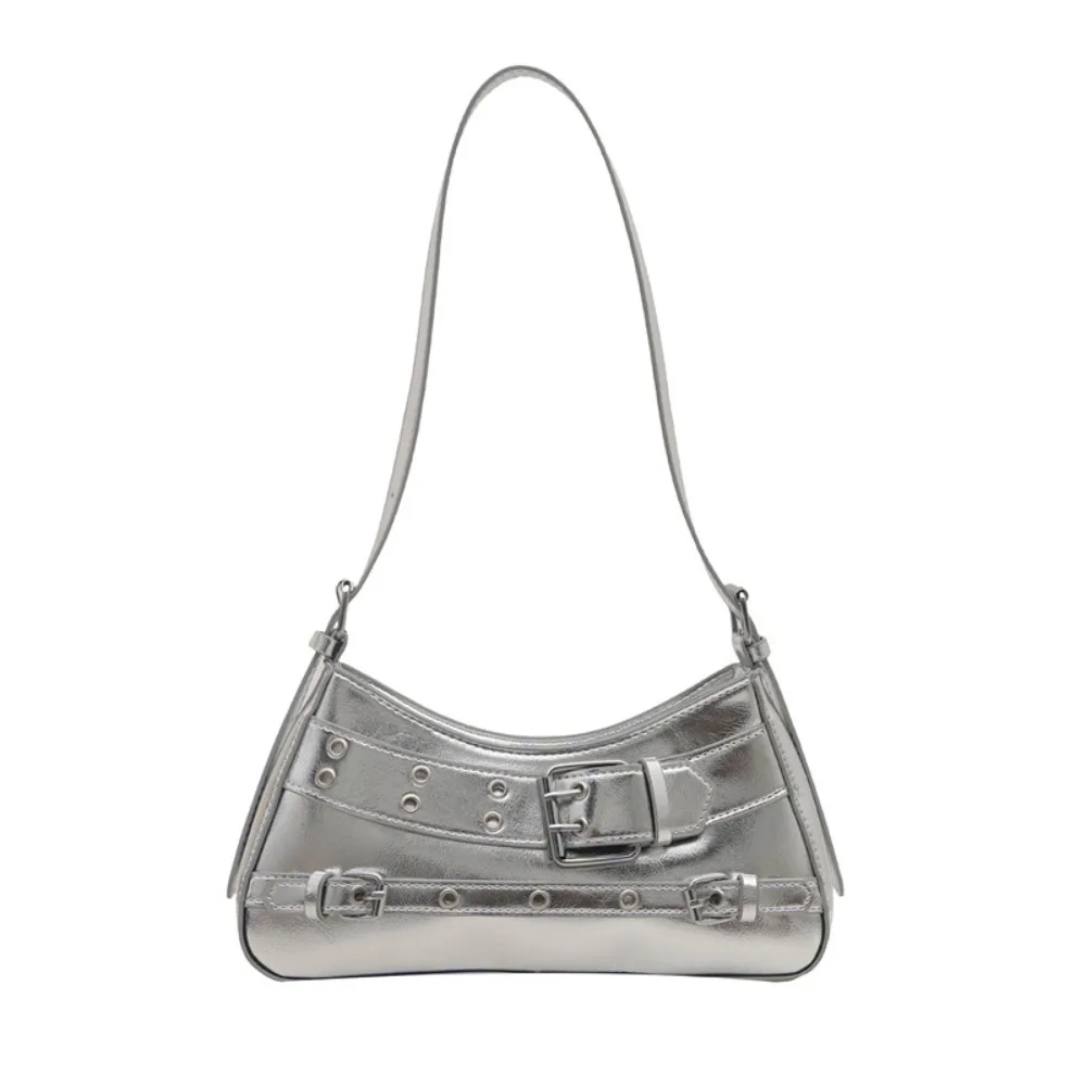 Fashion Elegant Belt Buckle Shoulder Bag Pu Leather Rivet Y2k Underarm Bag Gothic Harajuku Spicy Girls Handbag Female
Fashion Elegant Belt Buckle Shoulder Bag Pu Leather Rivet Y2k Underarm Bag Gothic Harajuku Spicy Girls Handbag Female