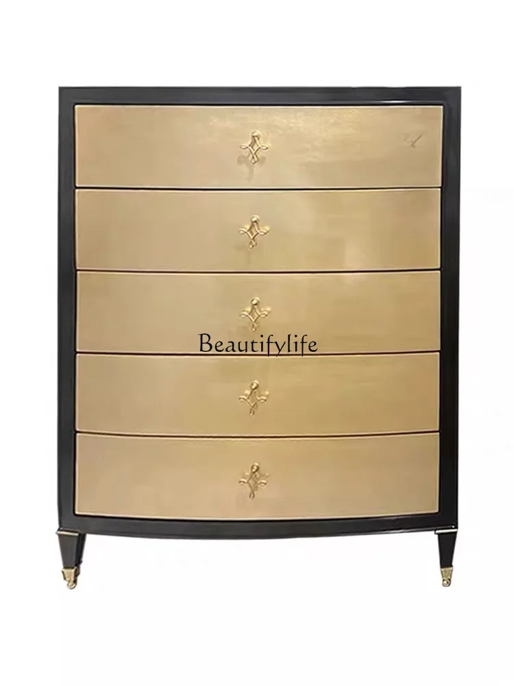 Light luxury home solid wood chest of drawers modern simple living room decorative cabinet
Light luxury home solid wood chest of drawers modern simple living room decorative cabinet