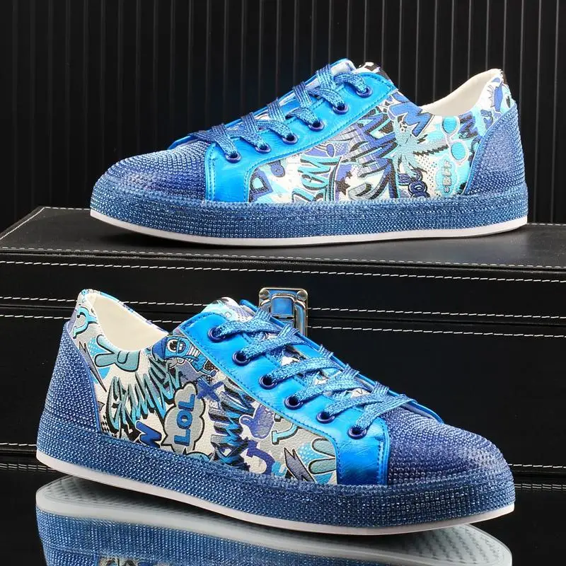 blue Rhinestone Print Men Flat Shoes Hip-Hop Punk Low help Sneakers Casual Shoes Zapatillas Hombre
blue Rhinestone Print Men Flat Shoes Hip-Hop Punk Low help Sneakers Casual Shoes Zapatillas Hombre