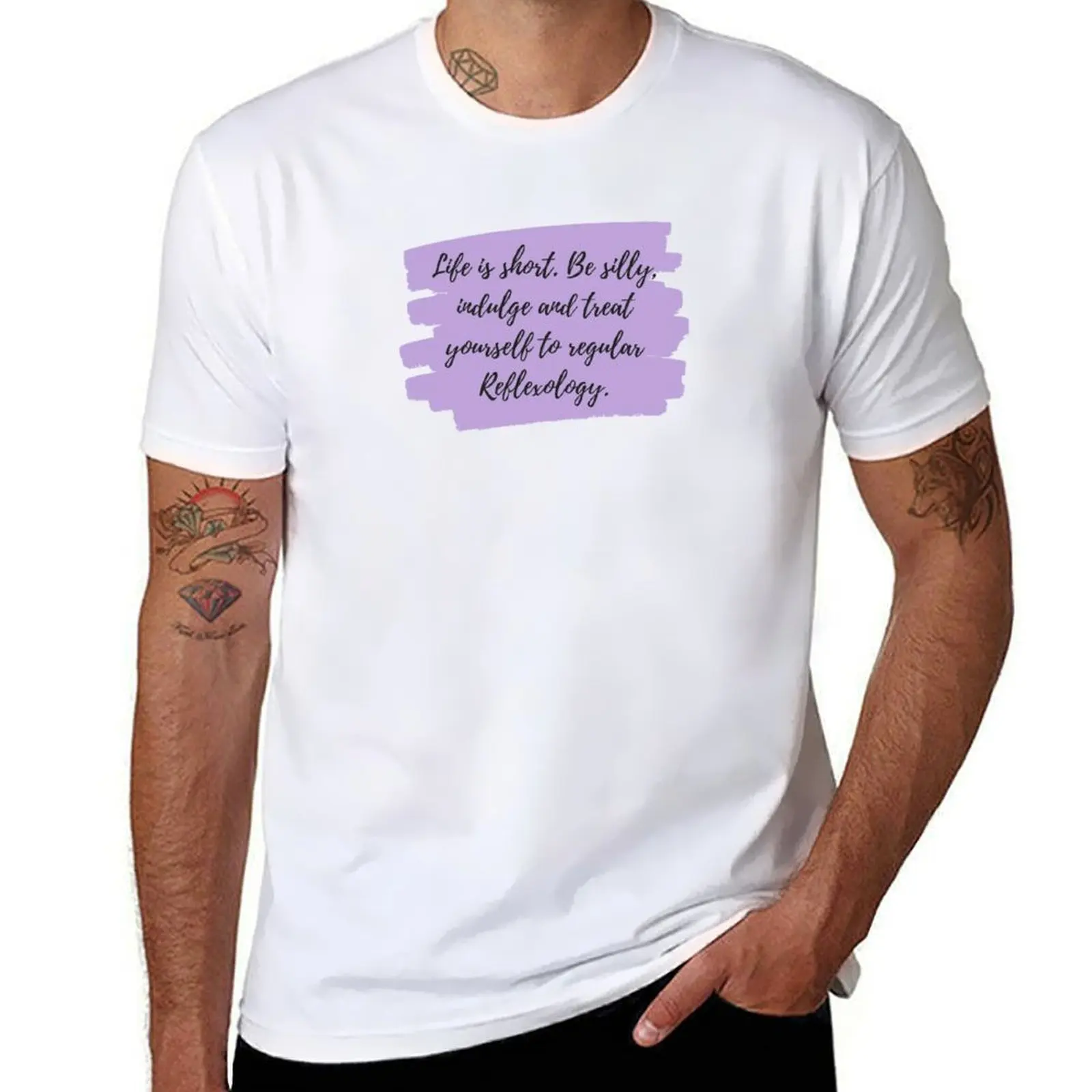 Life is short. Be silly, indulge and treat yourself to regular Reflexology. Purple T-Shirt
Life is short. Be silly, indulge and treat yourself to regular Reflexology. Purple T-Shirt