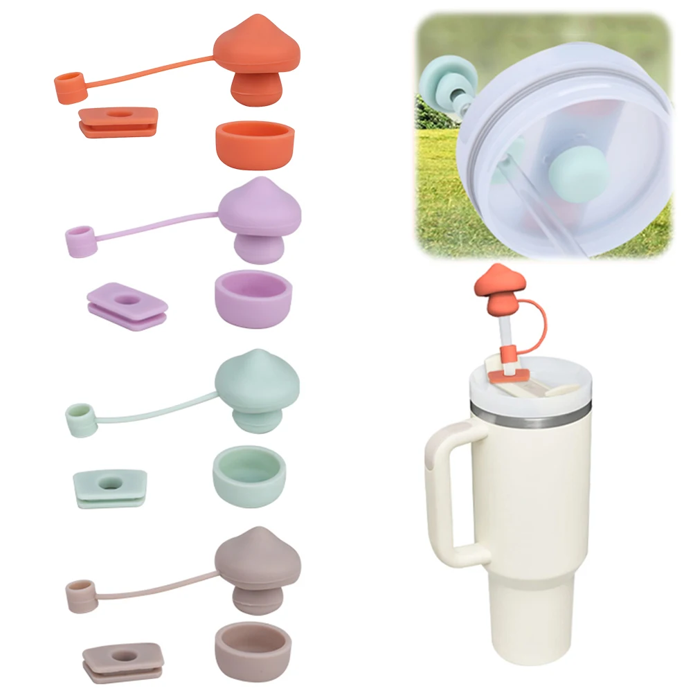 Silicone Spill Stopper Set Reusable Spill Proof Stopper Set Cute Mushroom Spill Leak Stopper Set for Stanley Tumbler Accessories
Silicone Spill Stopper Set Reusable Spill Proof Stopper Set Cute Mushroom Spill Leak Stopper Set for Stanley Tumbler Accessories