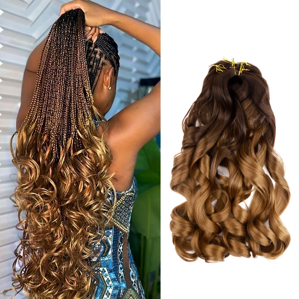 Synthetic Loose Wave Spiral Extensions Braid Hair Curl Crochet Hair Ombre Pre Stretched Braiding Hair For Women French Curls
Synthetic Loose Wave Spiral Extensions Braid Hair Curl Crochet Hair Ombre Pre Stretched Braiding Hair For Women French Curls