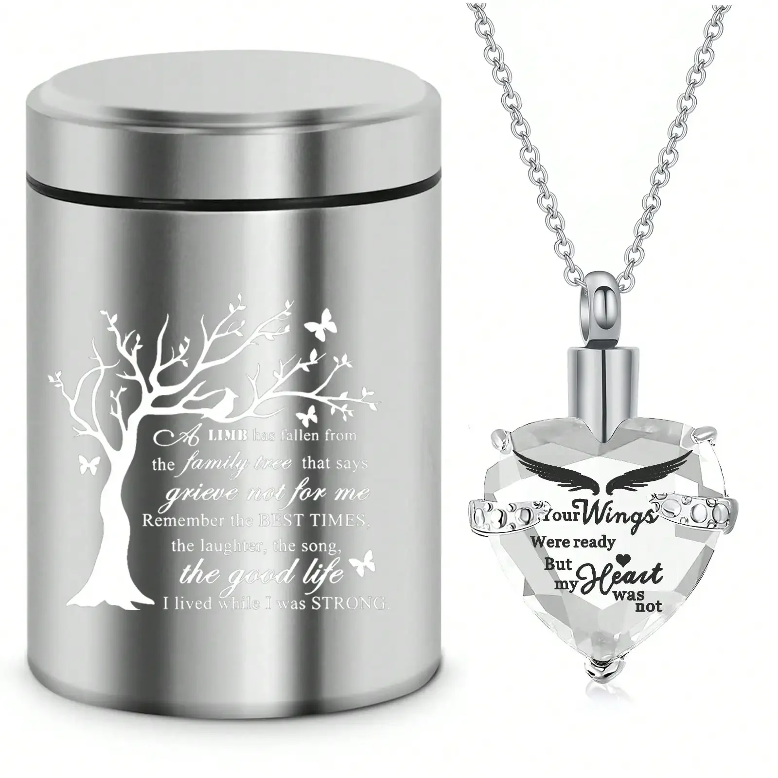 Set Of 2 Small Mini Urns For Human Ashes Keepsake Adult Female Male Tree Of Life Cremation Jewelry Urn Necklaces For Ashes For Women Men
Set Of 2 Small Mini Urns For Human Ashes Keepsake Adult Female Male Tree Of Life Cremation Jewelry Urn Necklaces For Ashes For Women Men