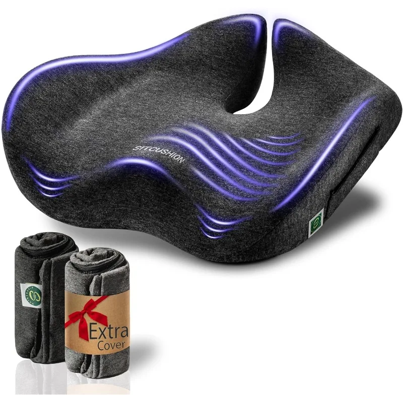 Seat Cushions for Office Chairs– Pressure Relief Seat Cushion for Tailbone Pain, Back Pain, Coccyx & Sciatica Pain Relie
Seat Cushions for Office Chairs– Pressure Relief Seat Cushion for Tailbone Pain, Back Pain, Coccyx & Sciatica Pain Relie