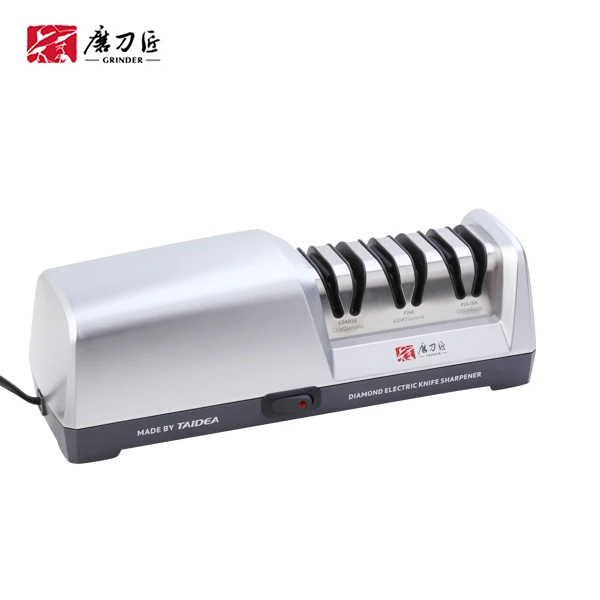 TAIDEA Smart Gadgets Kitchen Ware Top Level TG2302 3 Stages Electric Diamond Steel Kitchen Knife Sharpener
TAIDEA Smart Gadgets Kitchen Ware Top Level TG2302 3 Stages Electric Diamond Steel Kitchen Knife Sharpener