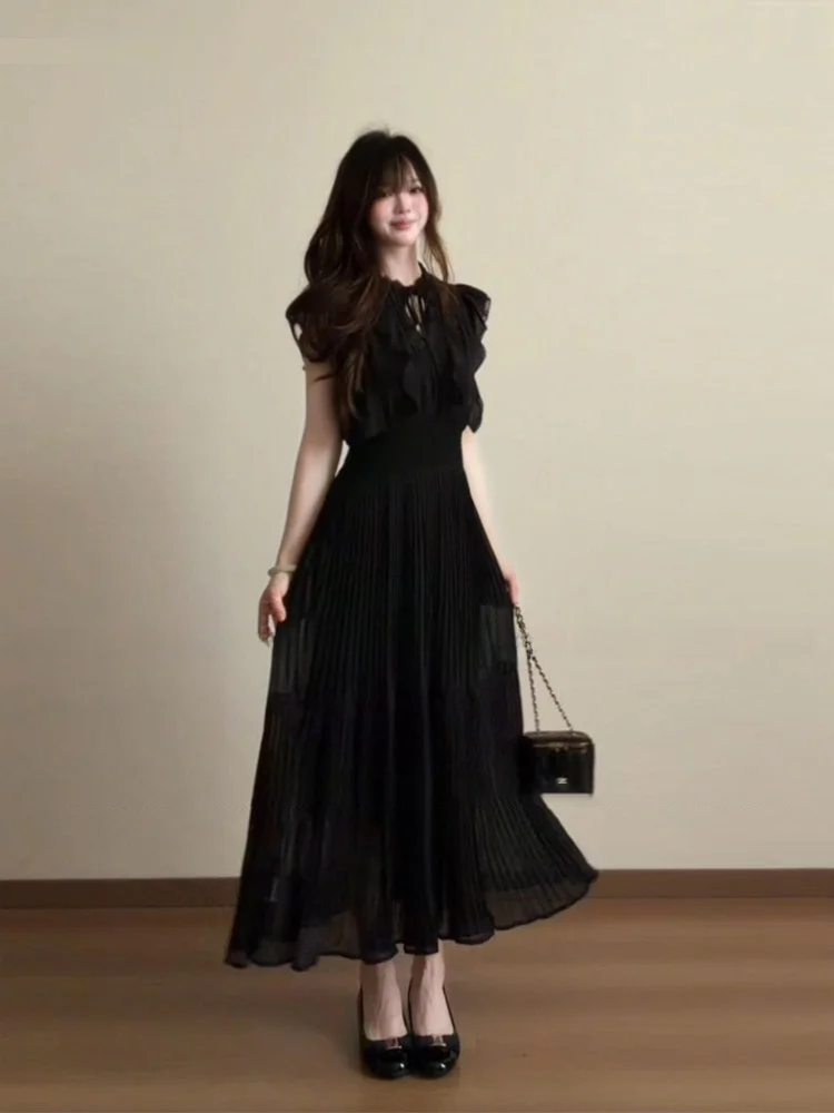 Slimming A-Line Dress with Puffy Sleeves And Waist-Cinching Design Summer Long Dress for plus Size Women Elegant French Style
Slimming A-Line Dress with Puffy Sleeves And Waist-Cinching Design Summer Long Dress for plus Size Women Elegant French Style