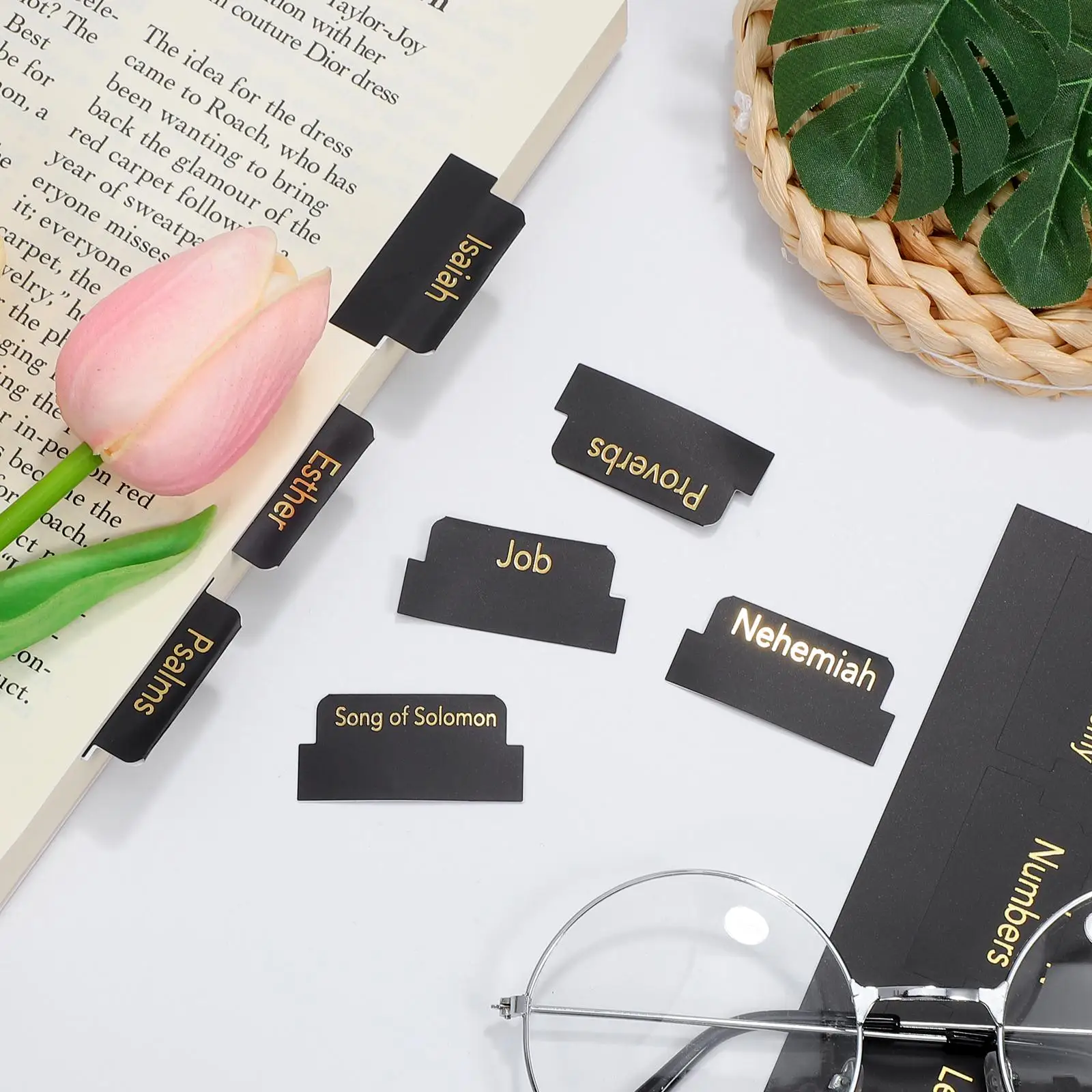 5 Sheets Bible Index Tabs Black Foil Waterproof Removable Stickers Book Accessories Page Dividers Study Supplies
5 Sheets Bible Index Tabs Black Foil Waterproof Removable Stickers Book Accessories Page Dividers Study Supplies