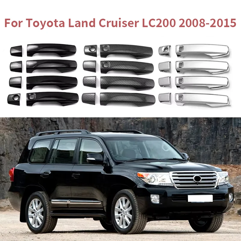 For 2008-2015 Toyota Land Cruiser LC200 ABS Chrome Carbon Black Covered Door Handle Decorations Sticker Car Style Access
For 2008-2015 Toyota Land Cruiser LC200 ABS Chrome Carbon Black Covered Door Handle Decorations Sticker Car Style Access