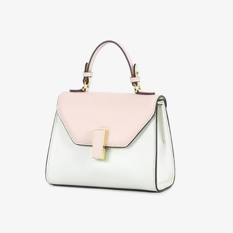 New Cowhide Women's Bag Small Fresh Contrast Color Handheld One Shoulder Women's Bag
New Cowhide Women's Bag Small Fresh Contrast Color Handheld One Shoulder Women's Bag