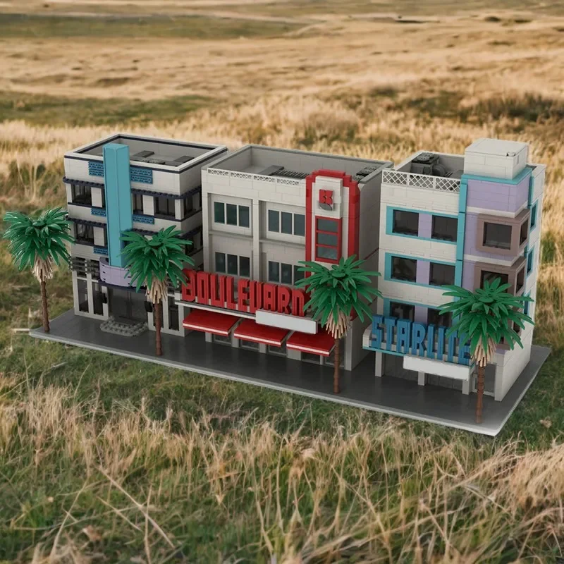 3368-Piece Ocean Drive Building Blocks Set, Includes Multiple Buildings And Street Scene, Perfect For City Scene Construction
3368-Piece Ocean Drive Building Blocks Set, Includes Multiple Buildings And Street Scene, Perfect For City Scene Construction