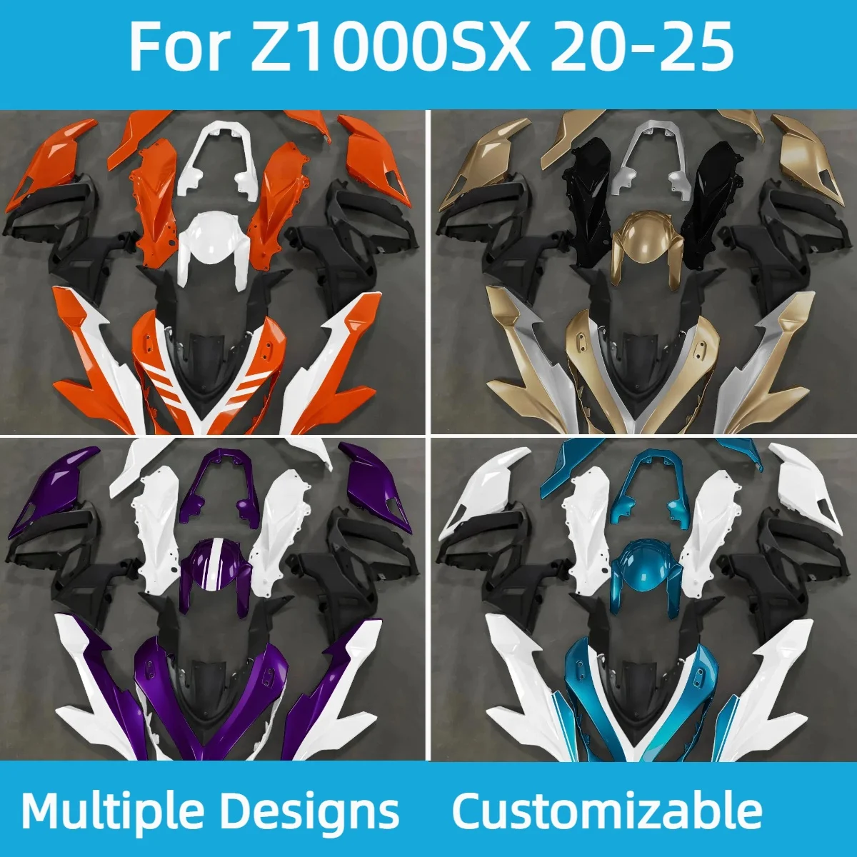 For Kawasaki Z 1000SX 2020-2025 Aftermarket Bodywork Full Fairing Kit Z1000SX 20-25 Prime ABS Fairings Injection Set
For Kawasaki Z 1000SX 2020-2025 Aftermarket Bodywork Full Fairing Kit Z1000SX 20-25 Prime ABS Fairings Injection Set