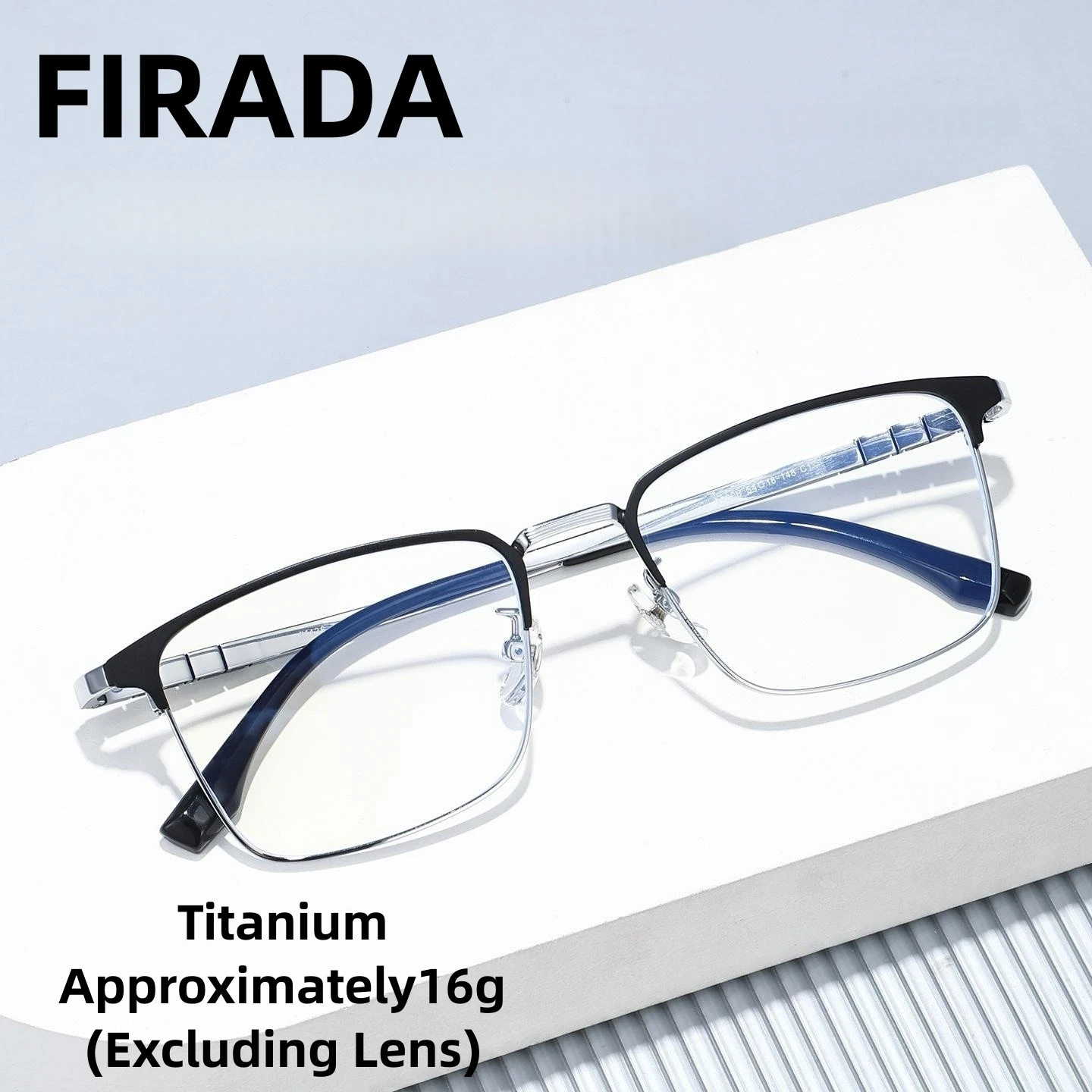 FIRADA Fashionable Square Eyewear Comfortable Ultra-light TR90 Titanium Luxury Eyeglasses Retro Glasses Frame For Men 32806-C
FIRADA Fashionable Square Eyewear Comfortable Ultra-light TR90 Titanium Luxury Eyeglasses Retro Glasses Frame For Men 32806-C
