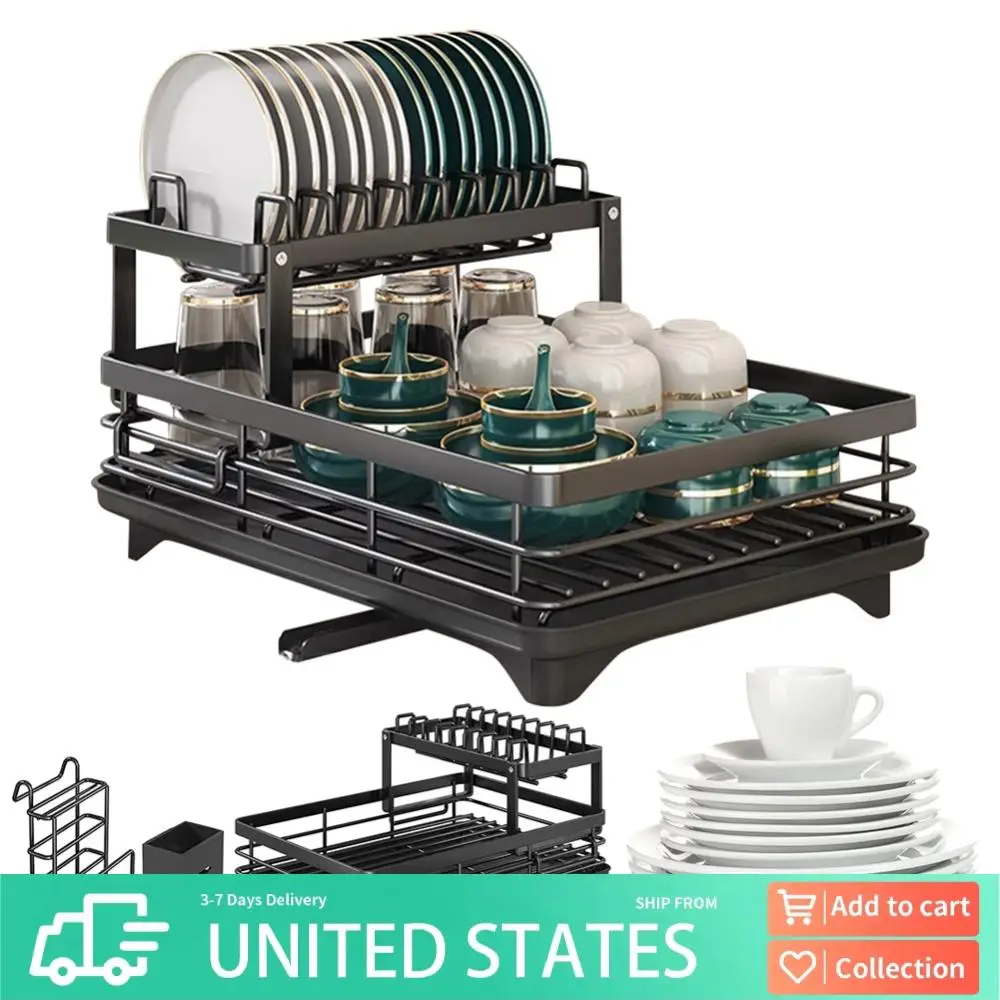 Органайзер для раковины, полки для посуды со сливной доской, полка для посуды, держатель для хранения столовых приборов из углеродистой стали для кухонного хранения, органайзер для столовых приборов
Органайзер для раковины, полки для посуды со сливной доской, полка для посуды, держатель для хранения столовых приборов из углеродистой стали для кухонного хранения, органайзер для столовых приборов