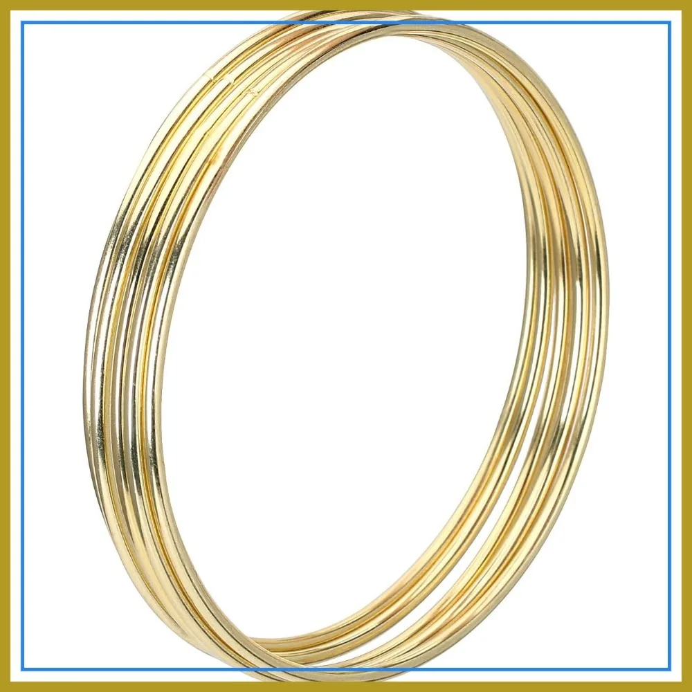 5 Pcs Metal Rings Hoops for Dream Catcher & Crafts, Gold Floral Wreath Macrame Hoops for Wedding DIY Wall Hanging Craft (4 Inch)
5 Pcs Metal Rings Hoops for Dream Catcher & Crafts, Gold Floral Wreath Macrame Hoops for Wedding DIY Wall Hanging Craft (4 Inch)