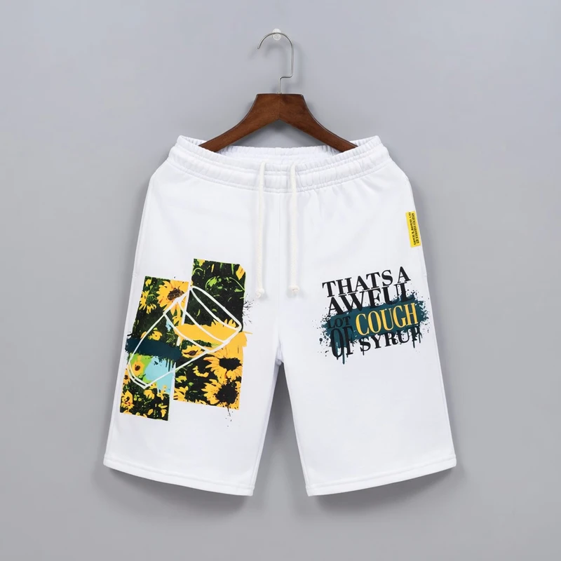 White High-quality Letter Pattern Printed Summer Trend THAT'S A AWFUL LOT OF COUGH SYRUP Casual Shorts
White High-quality Letter Pattern Printed Summer Trend THAT'S A AWFUL LOT OF COUGH SYRUP Casual Shorts