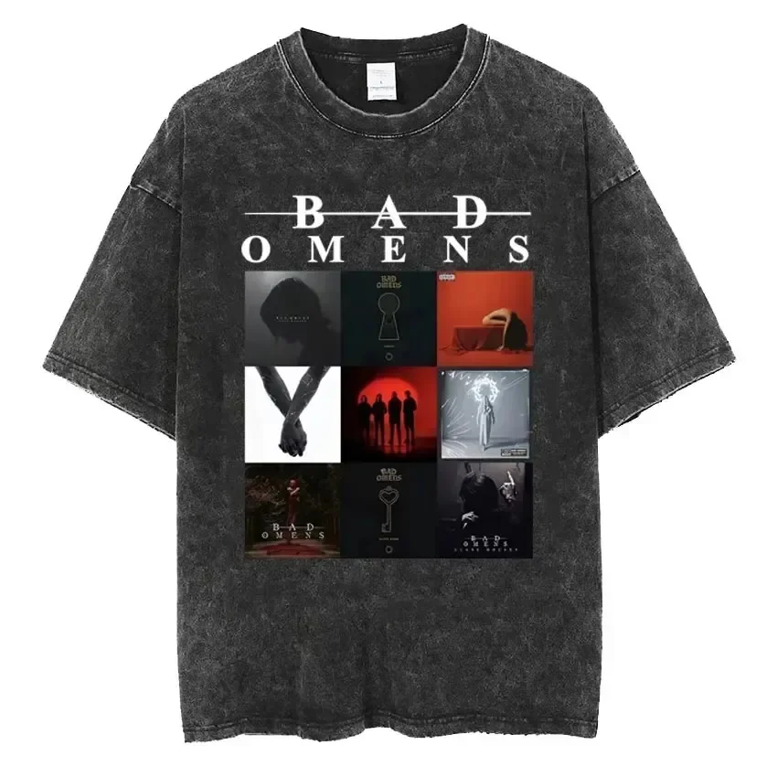 Bad Omen Printed T-Shirt Music Tour 2025 Washed Oversized T-Shirt Street Vintage 90s Men's Women's Y2k Hip Hop Casual T-Shirt
Bad Omen Printed T-Shirt Music Tour 2025 Washed Oversized T-Shirt Street Vintage 90s Men's Women's Y2k Hip Hop Casual T-Shirt