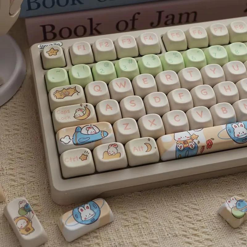 Space Rabbit Keycap Milk Powder Color Cute MOA Height Square Sublimation Ningzhi 68 75 98 S99 104RK
Space Rabbit Keycap Milk Powder Color Cute MOA Height Square Sublimation Ningzhi 68 75 98 S99 104RK