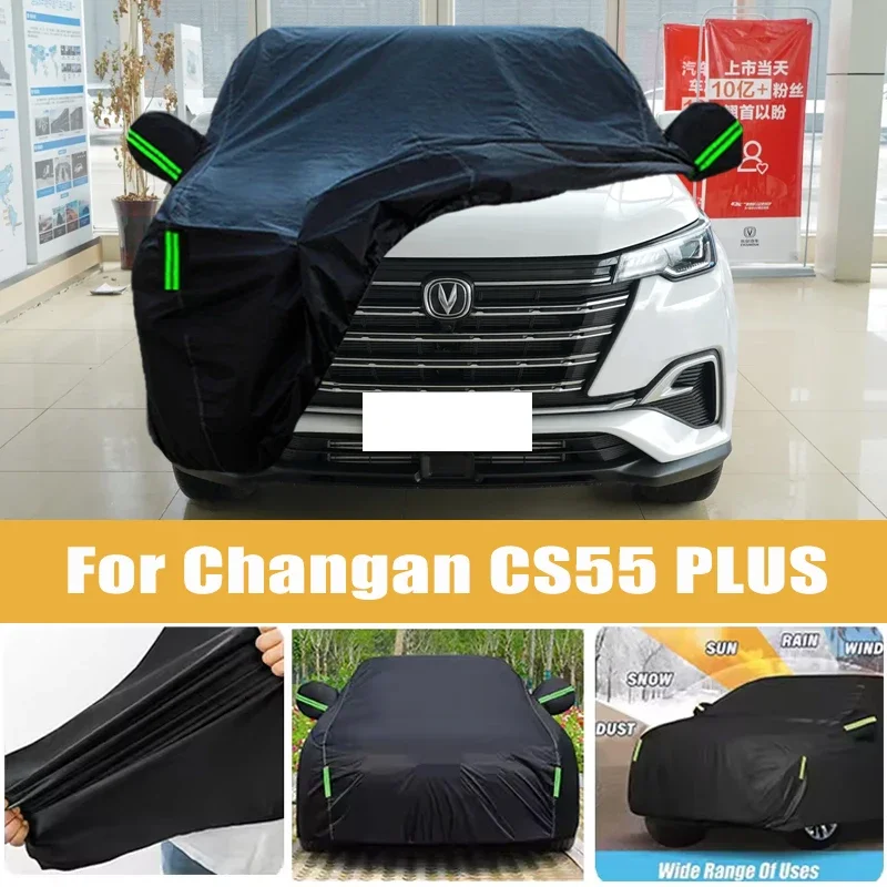 For Changan CS55 PLUS Full Car Cover Four Seasons Outdoor Sun Anti UV Rain Snow Dust Protection Oxford Cloth Accessories
For Changan CS55 PLUS Full Car Cover Four Seasons Outdoor Sun Anti UV Rain Snow Dust Protection Oxford Cloth Accessories