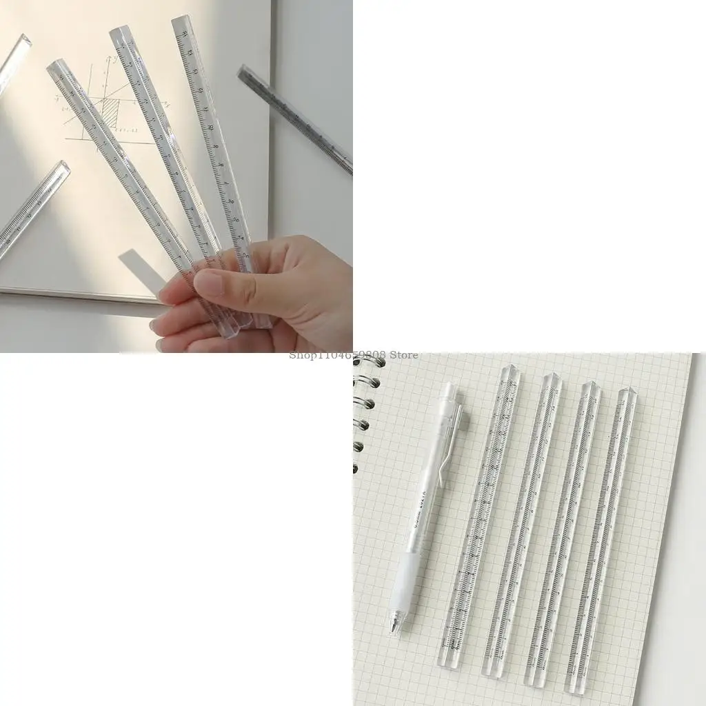 0-15cm Three-sided Straight Ruler Transparent Acrylic Ruler Math Drawing Tool for Engineer Artist Designer Architect
0-15cm Three-sided Straight Ruler Transparent Acrylic Ruler Math Drawing Tool for Engineer Artist Designer Architect