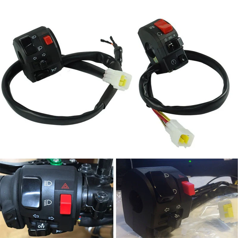 Universal 22mm Motorcycle Handlebar Switch Horn Turn Signal Fog Lamp Light Electric Start Switch Motorbike Modification Parts
Universal 22mm Motorcycle Handlebar Switch Horn Turn Signal Fog Lamp Light Electric Start Switch Motorbike Modification Parts